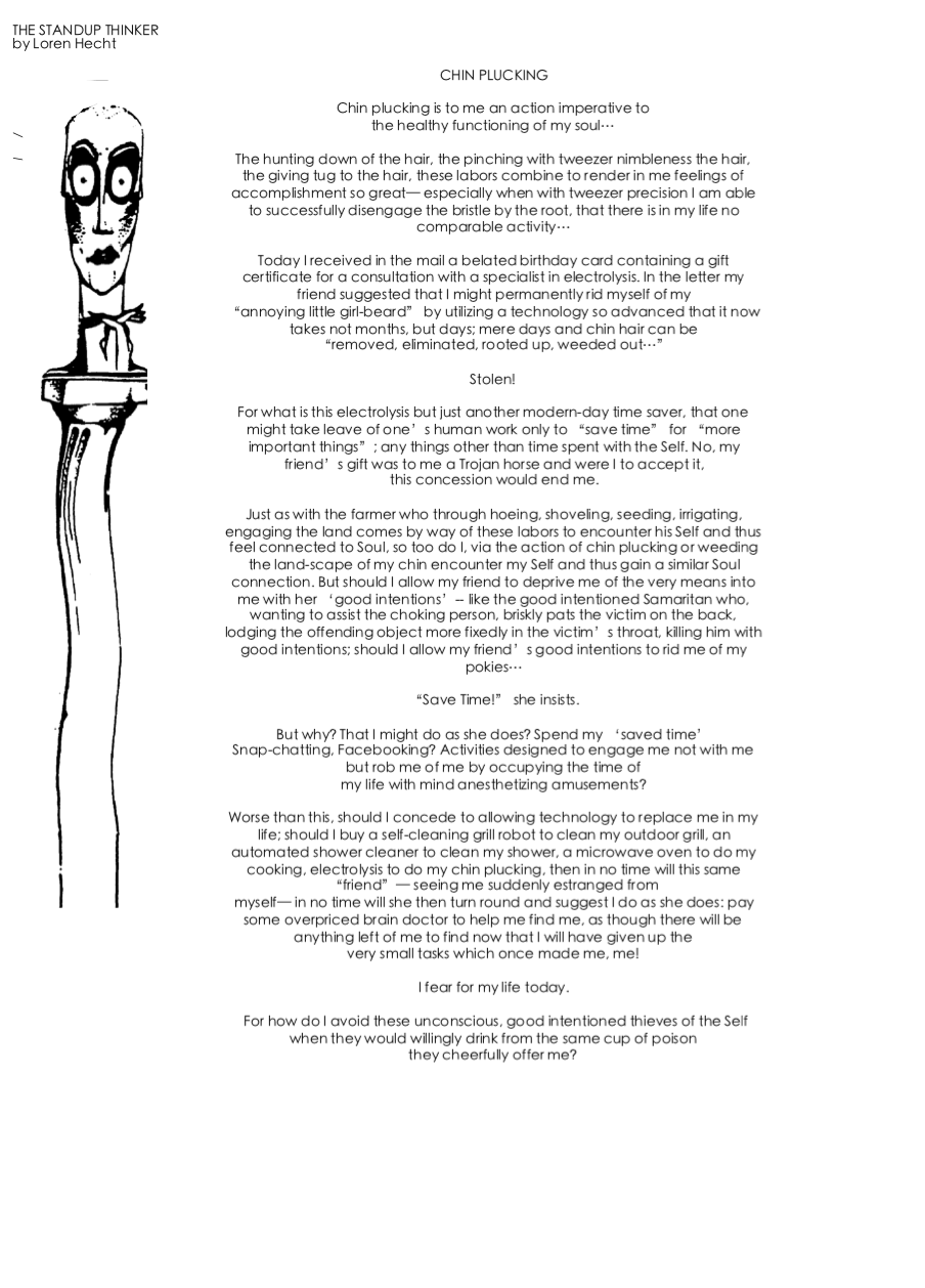 CHIN PLUCKING [updated] 7 11 19