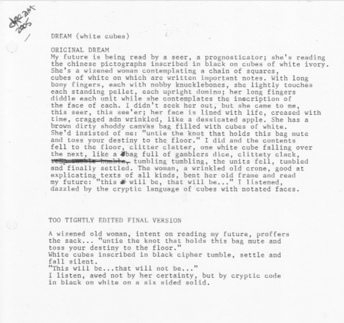 DREAM [white cubes] updated 8 12 19